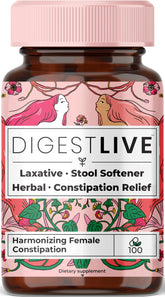 DigestLive laxative capsules bottle ensures natural digestive support for daily use.
