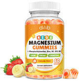 Dilib Magnesium Glycinate Gummies for Kids bottle with kid-friendly design may support focus.