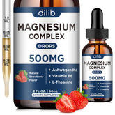 dilib triple magnesium drops bottle – convenient liquid magnesium for daily use