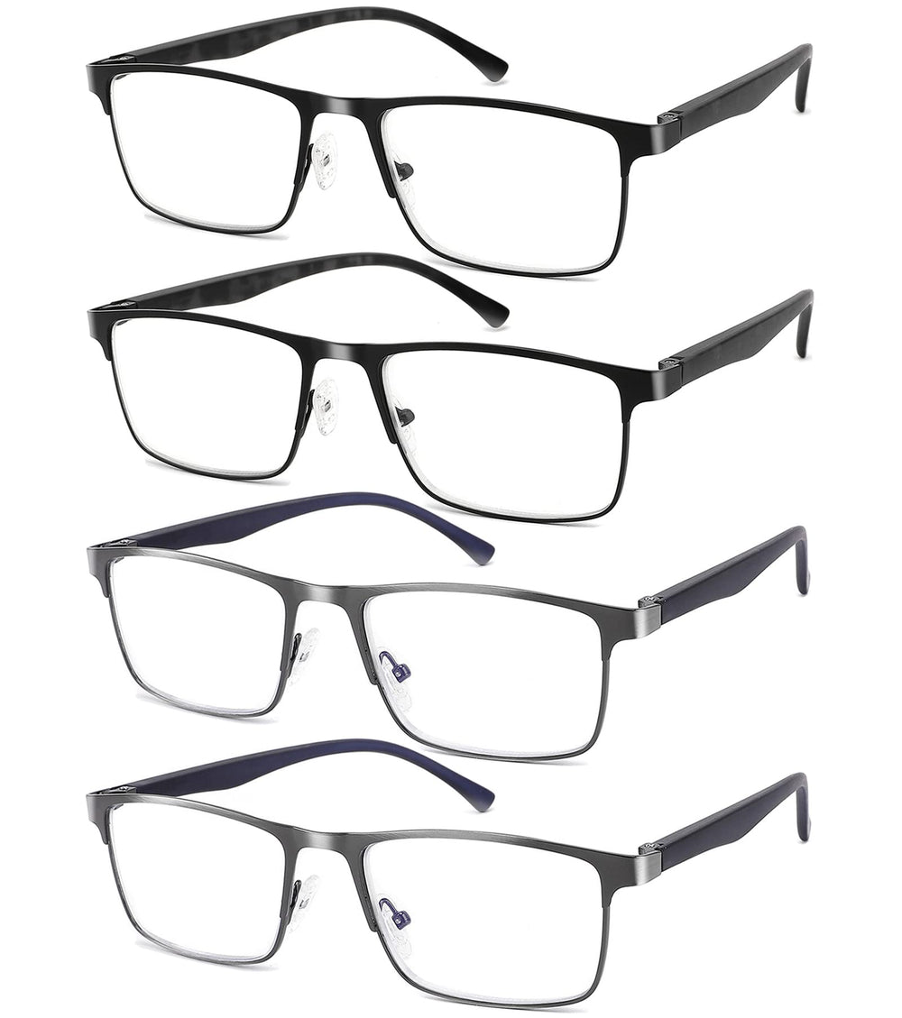 DILLY VISION blue light blocking glasses viewed head-on to show screen glare reduction.