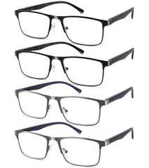 DILLY VISION blue light blocking glasses viewed head-on to show screen glare reduction.