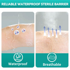 Dimora adhesive transparent film offers gentle fixation with breathable comfort.