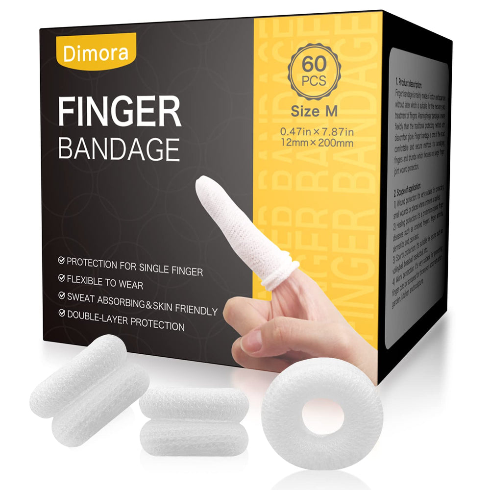 Dimora finger cots pack 60 in medium size offering breathable protection
