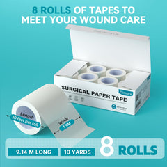 Dimora hypoallergenic tape applied to skin for gentle adhesion.