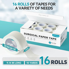 Dimora hypoallergenic tape with skin-friendly adhesion minimizes irritation during wound care.