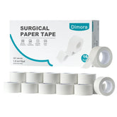 Dimora paper medical tape 16-rolls pack secures dressings safely for home care.