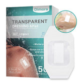 Dimora Transparent Film Dressing Pack on display showing a 50-pack for easy wound care.