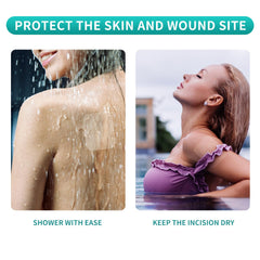 Dimora waterproof wound dressing provides a barrier during shower and swim.