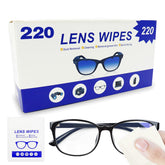 DINGCAIDC lens wipes 220pcs pack for streak-free glasses and screens
