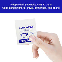 Multi surface cleaning wipes for glasses phones and cameras