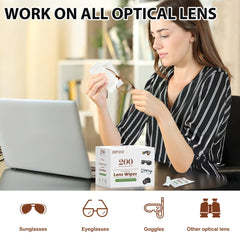 Dipoo, toallitas de limpieza sin rayas para lentes delicados, resultados claros.