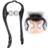 Dipua neck massager with dual trigger-point balls applies focused pressure for neck relief