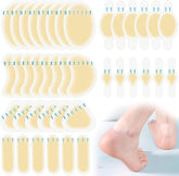 Dirciky hydrocolloid bandages protect heels with secure adhesion for all-day wear.