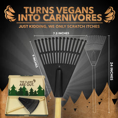 Disc Living Beast Rake in black offers portable relief on the go.