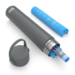 Disoncare Holiday insulin cooler outer case in gray showing durable travel protection