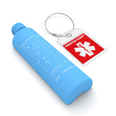 DISONCARE Odyssey ice pack bottle close-up showing long-lasting cooling for travel.