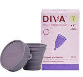 DIVA Cup Model 1 capacity: holds five tampons for medium to heavy flow.