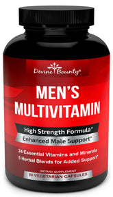 Divine Bounty Mens Multivitamin bottle front showing daily vitality support
