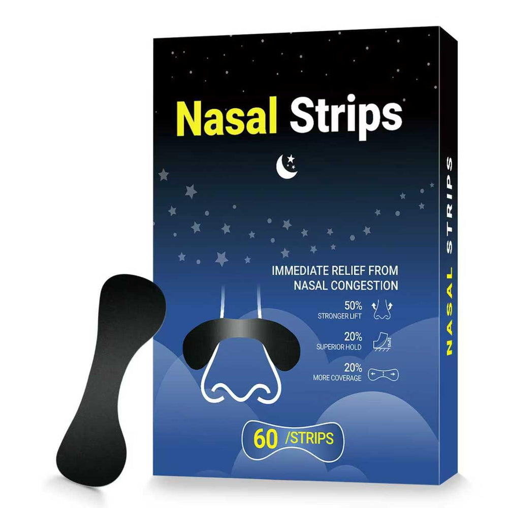 DKEPA Nasal Strips with extra-strength adhesion secure airflow during sleep