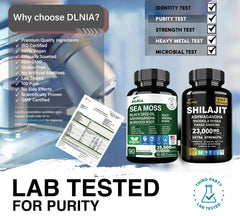 DLNIA Ginger and Black Seed Oil 4000mg capsules for daily vitality