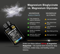 DLNIA Super Calm label detail highlights magnesium and adaptogens