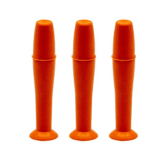 DMV Ultra Hard Remover naranja, conjunto de 3, facilita retirada de lentes duros.
