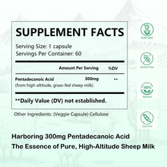 DNOUHN pentadecanoic acid capsules closeup for easy daily use.