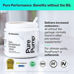 Shaker bottle ready with PurePump pre-workout powder.