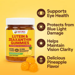 Doc Mila plant-based ingredients in eye vitamins without GMOs