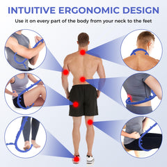 Docemel massage stick smooth nodes for broader muscle areas and relief