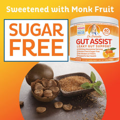 Doctor Danielle Gut Assist arabinogalactan ingredients emphasizing digestive balance.