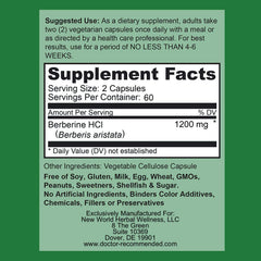 Berberine Plus capsules-closeup showing pure Berberine HCl potency