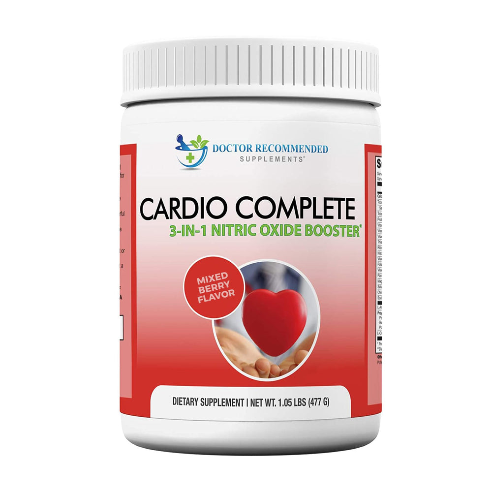 Cardio Complete bottle open for easy daily dosing and heart support