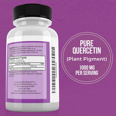 DOCTOR RECOMMENDED SUPPLEMENTS Quercetin 1000mg capsules pack shows clear labeling.