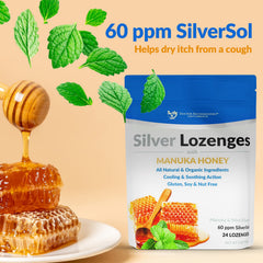 Mint-flavored lozenges for refreshing throat relief