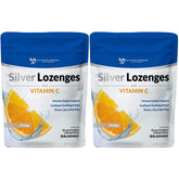 DOCTOR RECOMMENDED SUPPLEMENTS silver lozenges orange flavor soothe throat and support immune comfort.