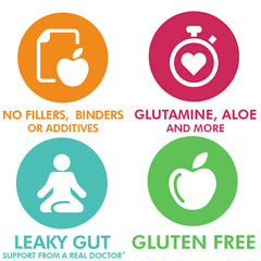 Doctor Danielle GutAssist ingredient-glutamine close-up highlighting gut lining support.