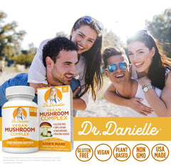 Doctor Danielle label close-up showing organic ingredients and sustainable packaging