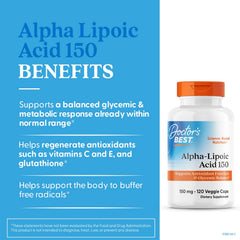 Capsules close-up of Doctor's Best Alpha-Lipoic Acid highlighting energy support
