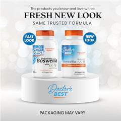 Doctor's Best ingredients panel highlights Boswellia and UC-II for joints