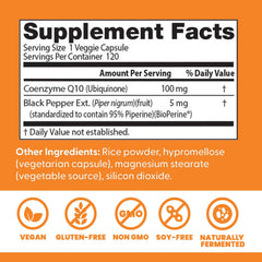 Doctor's Best Bioperine CoQ10 capsules close-up