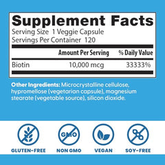 Doctor's Best Biotin pack shot - compact bottle ready for your routine.