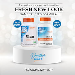 Doctor's Best Biotin vegan capsules - convenient daily veggie capsules.