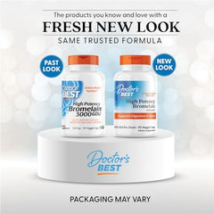 Doctor's Best Bromelain capsules closeup for easy daily digestive enzyme support.