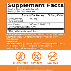 Capsules of Doctor's Best CoQ10-Nattokinase ready for daily use.