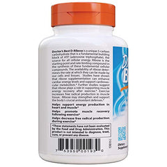 Doctor's Best D-Ribose packaging hero shot showing gluten-free claim