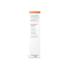 Doctors Best bottle on kitchen counter supports easy daily probiotic routine.