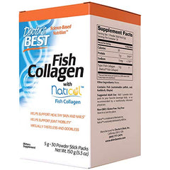 Doctor's Best fish collagen stick-pack for on-the-go supplementation.