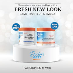 Doctor's Best High Absorption Magnesium Powder scoop measures precise doses.