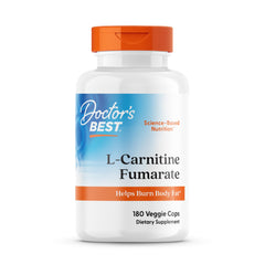 Doctor's Best L-Carnitine Fumarate bottle ready for energy metabolism support